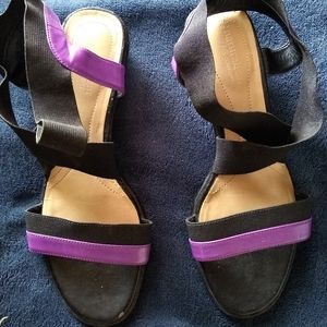 Purple and Black Naturalizer Sandals